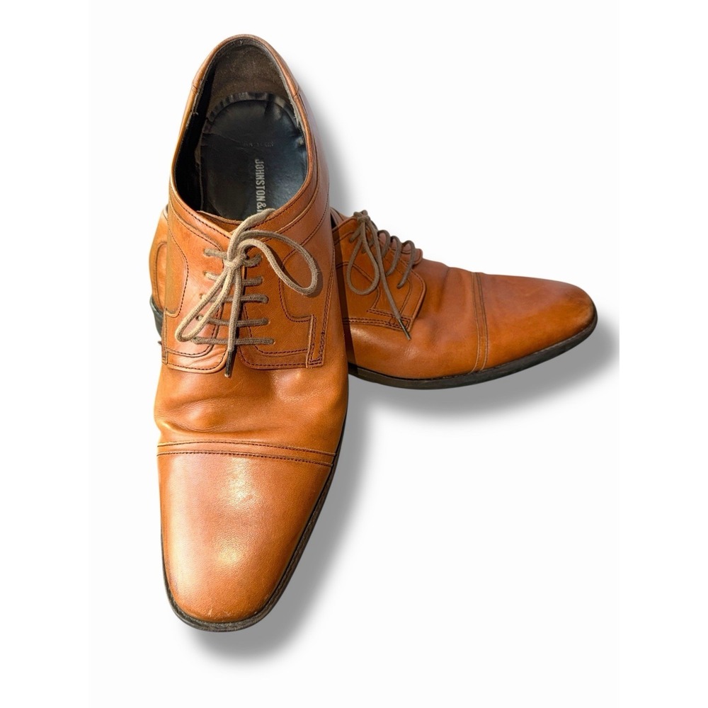 JOHNSTON & MURPHY MEN'S BRANNING CAP TOE WATERPROOF SHOES SIZE 15 Dress Business